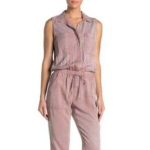 Young Fabulous & Broke tencel jumpsuit sleeveless joggers size S